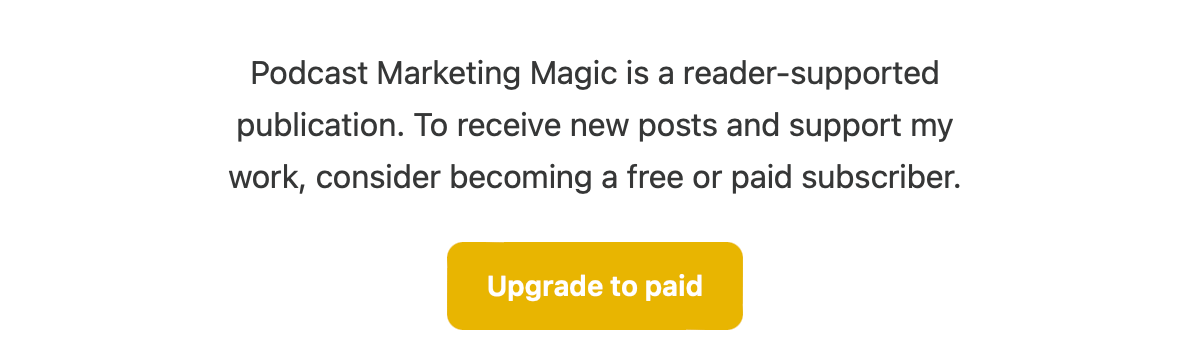 Upgrade to paid block from Substack