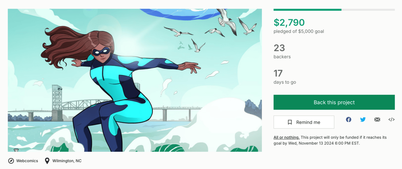 Kickstarter example