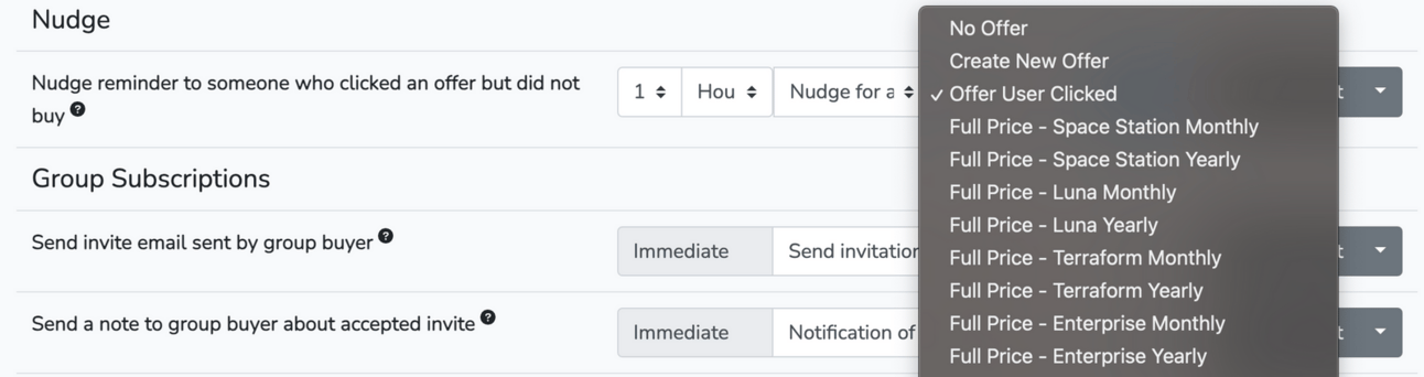 Outpost's nudge feature