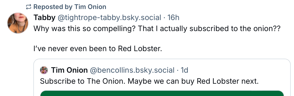 Red Lobster post