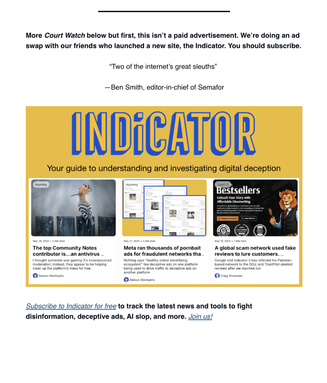 Promo of Indicator