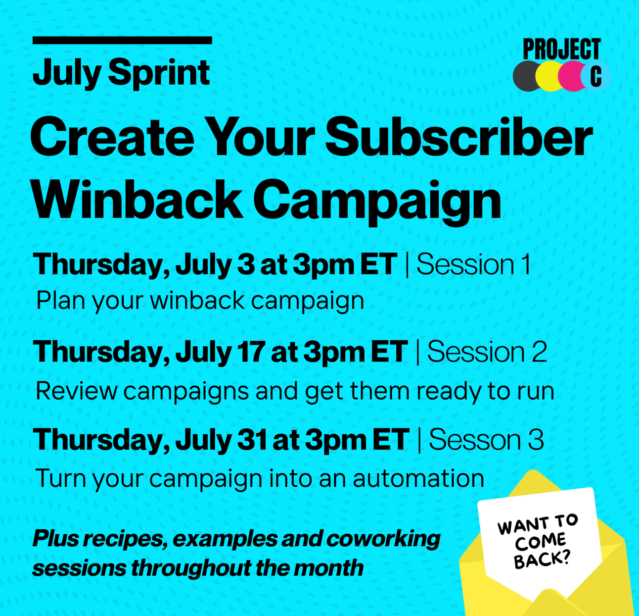 winback campaign poster