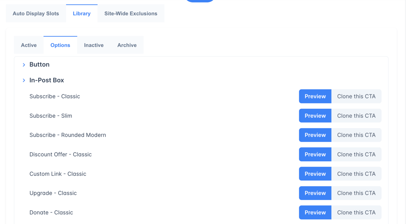 Outpostâs library of actions