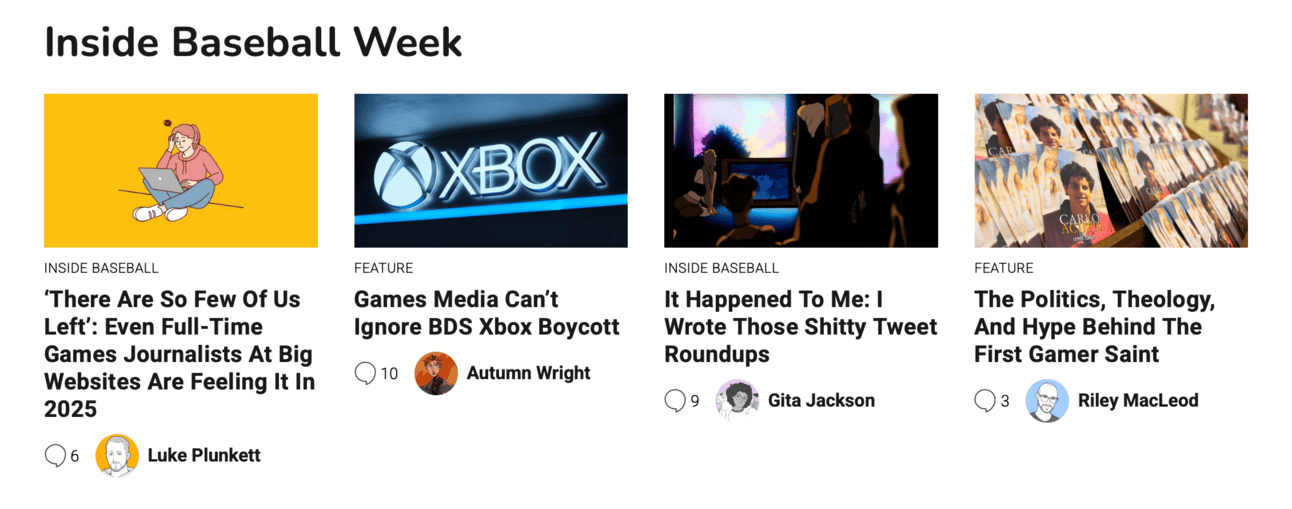 Inside Baseball week on the website