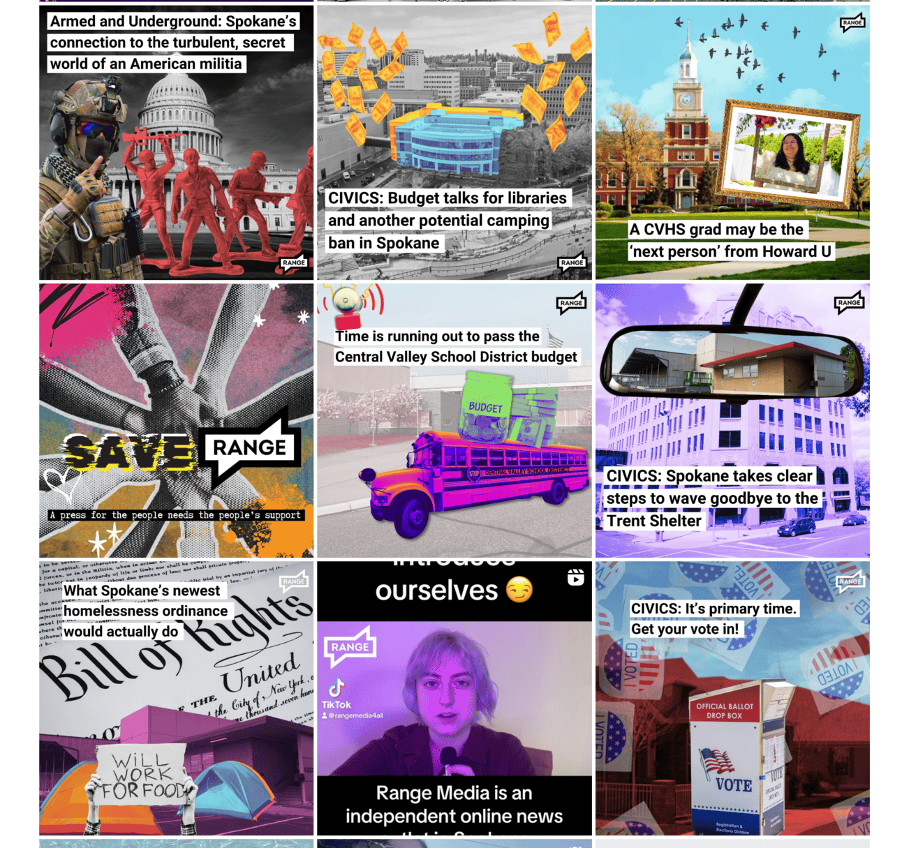 RANGE’s Instagram feed